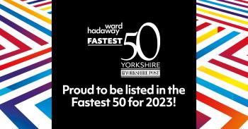 F50 Yorkshire proud to be listed 2023 white logo social media
